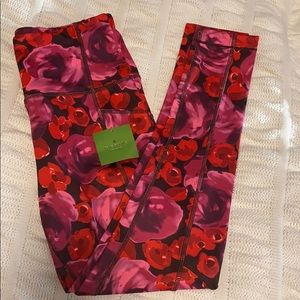 Kate Spade Active Floral high rise leggings